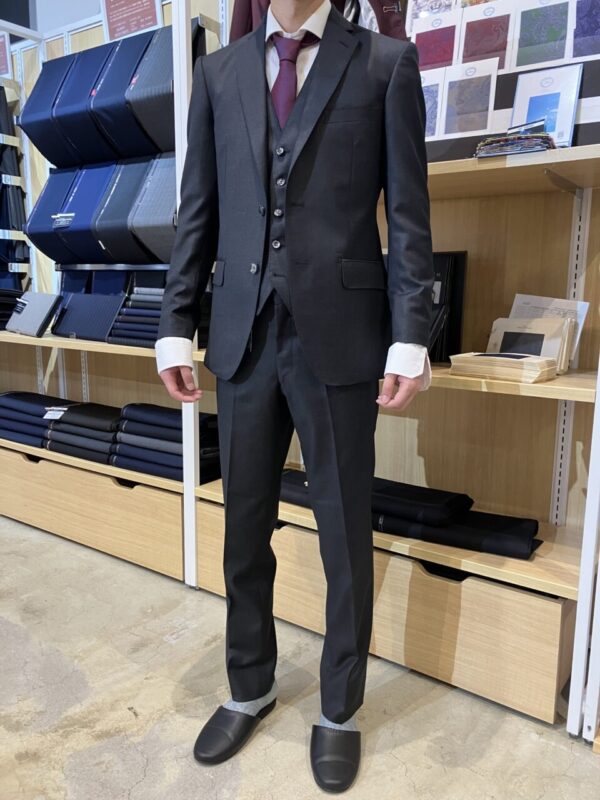 茶系・イタリア輸入生地（CANONICO社）&ドビー柄裏地のアイキャッチ画像