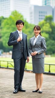 門出のスーツはオーダーでの画像