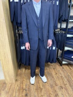 コン/チェックの生地でお仕立て頂きました。の画像