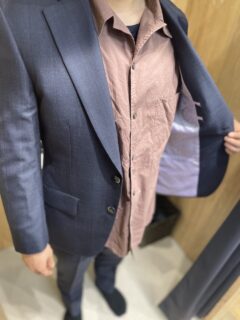 さり気ないチェックで１ランク上の紳士に！の画像