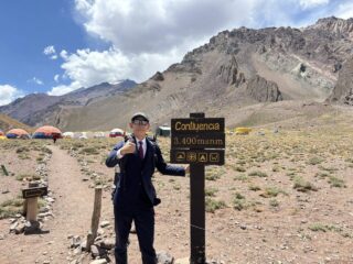 アコンカグア登山、初日の宿泊地、コンフルエンシア・キャンプに到着。の画像