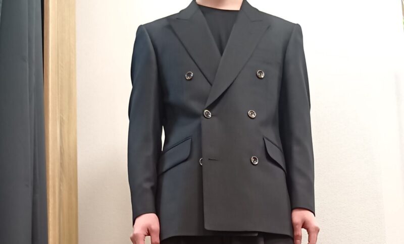 お洒落なワイドダブルスーツのアイキャッチ画像