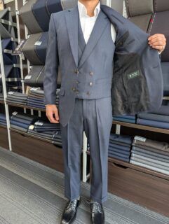 英国生地の風合いが醸し出す紳士の装いの画像