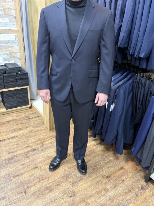 紺/ストライプの生地でお仕立て頂きました。のアイキャッチ画像