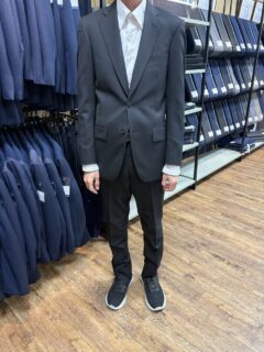 黒/ストライプの生地でお仕立て頂きました。の画像