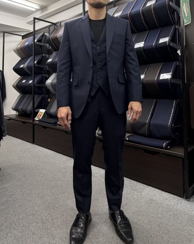 CANONICOで仕立てるネイビー千鳥格子のアイキャッチ画像