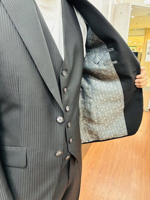 黒シャドーストライプ×チェス柄グレーのアイキャッチ画像