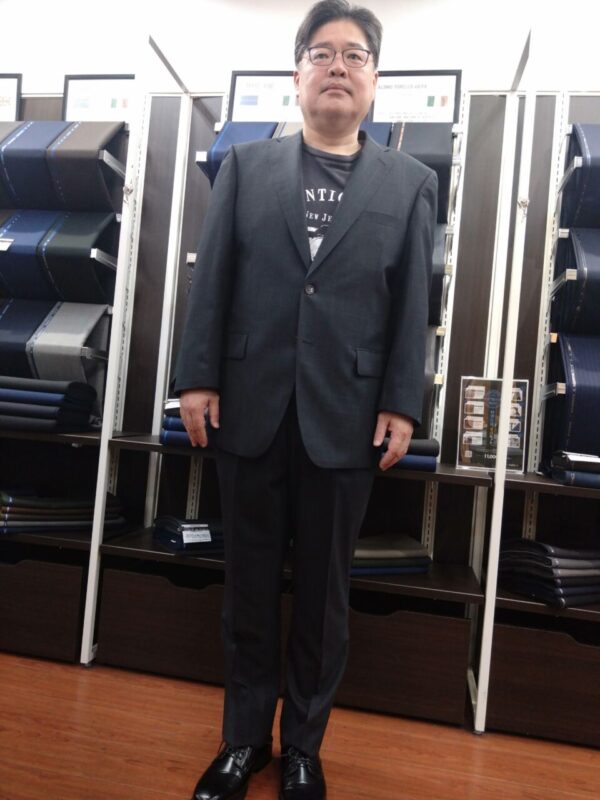 グレーのグレンチェック×ベージュ裏地のアイキャッチ画像