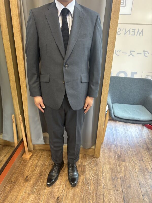 グレー/無地の生地でお仕立て頂きました。のアイキャッチ画像