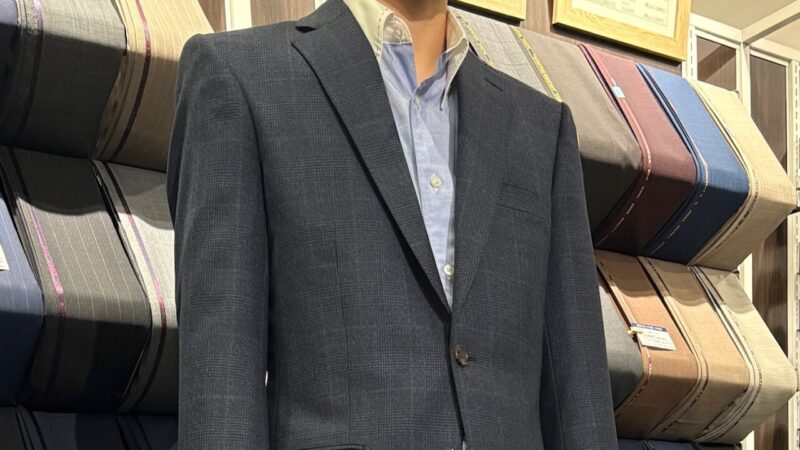 【HG仕立て】紺×茶 オーバーペンスーツのアイキャッチ画像