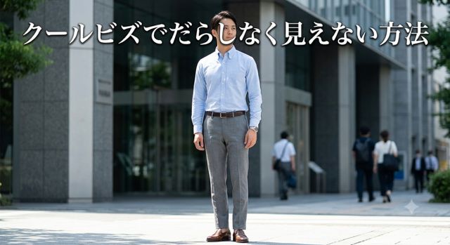 クールビズでだらしなく見えない方法のアイキャッチ画像