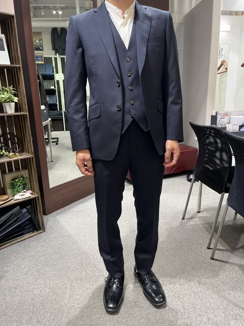 定番の紺無地も初回OPセットで”こだわりを魅せる１着”でお仕立ていただきました。のアイキャッチ画像