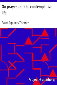 On prayer and the contemplative life