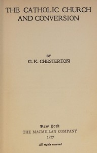 The Catholic Church and conversion