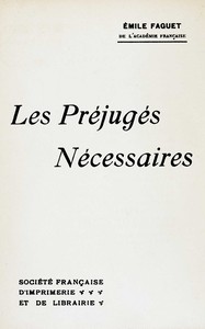 Les préjugés nécessaires