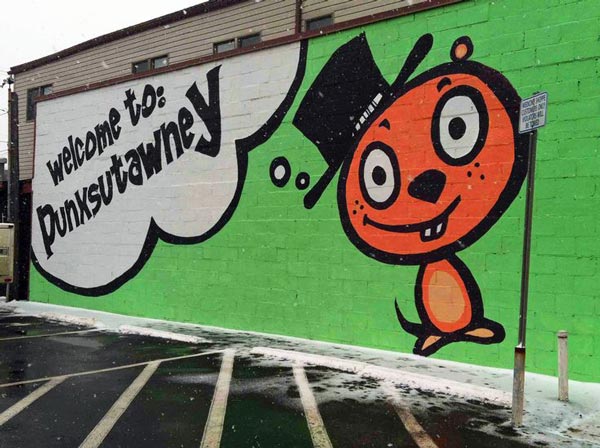 Welcome to Punxsutawney mural