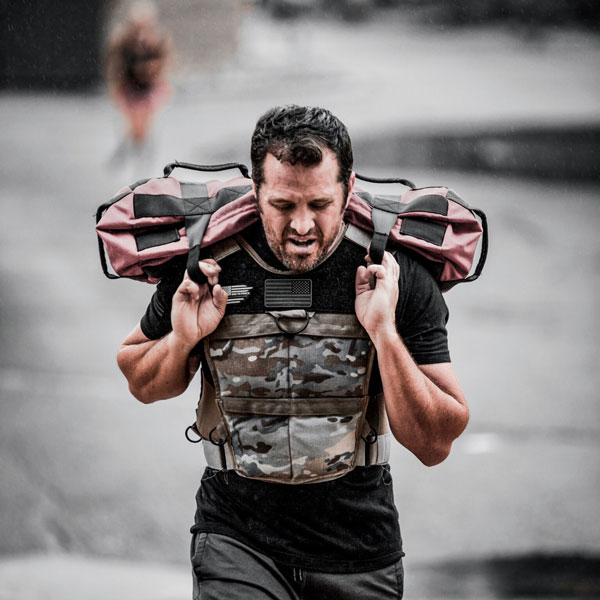 Man working out with Brute Force gear