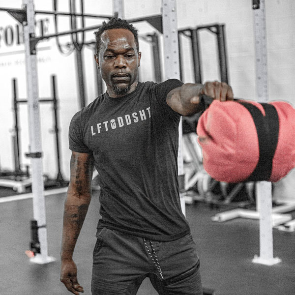 Man working out with Brute Force gear