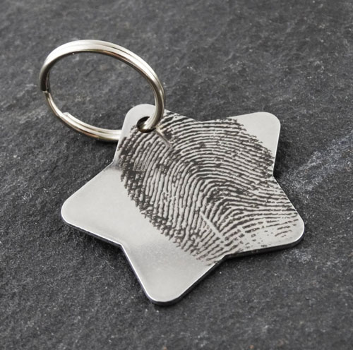 Custom fingerprint keychain