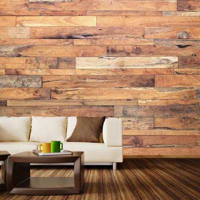 Wood mural