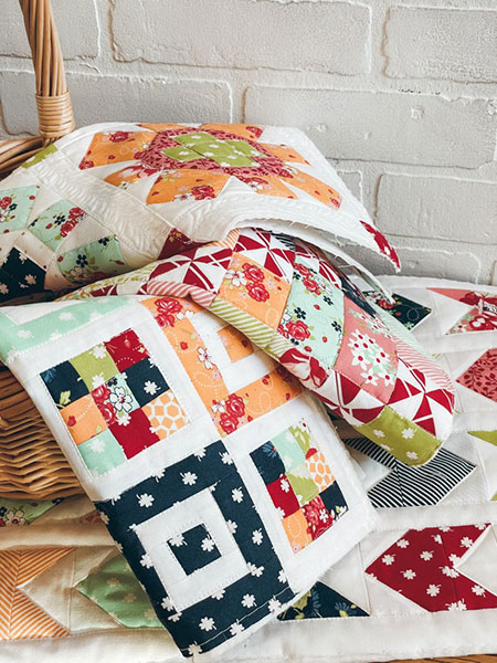 Quilts in a basket