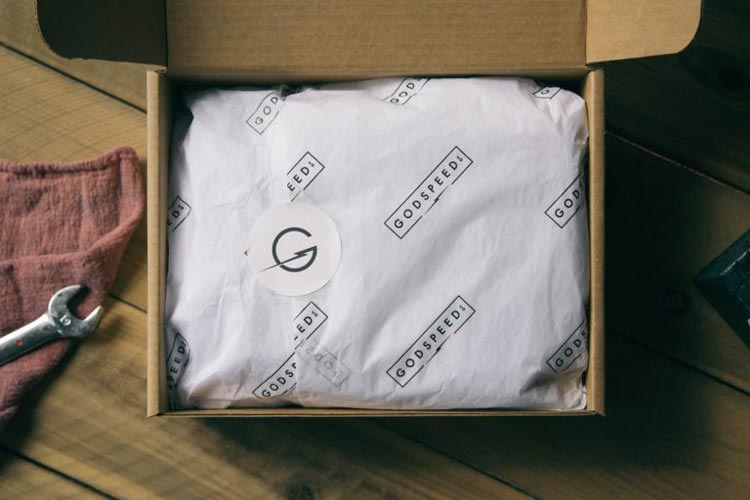 Godspeed Co's branded tissue paper