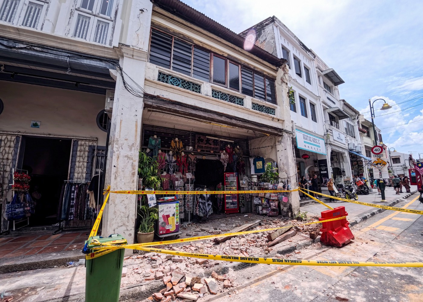 Penang will assess the structural safety of all heritage buildings following the wall collapse in Lebuh Armenian that injured two Sri Lankan tourists. — NSTP / AURIS FAQRURAZZI