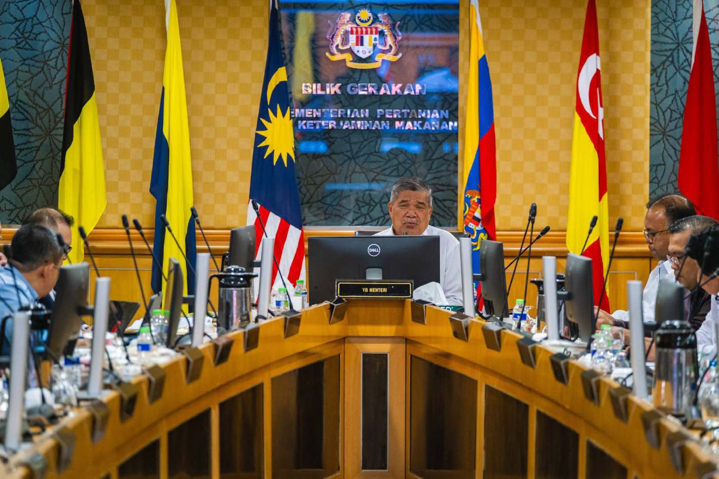 Agriculture and Food Security Minister Datuk Seri Mohamad Sabu (Centre) said that Malaysia has sufficient rice stocks to meet domestic requirements for six months, while fish stocks, managed by fishermen's associations and industry players, can last up to 240 days. — PIC FROM MUHAMAD SABU’S FB