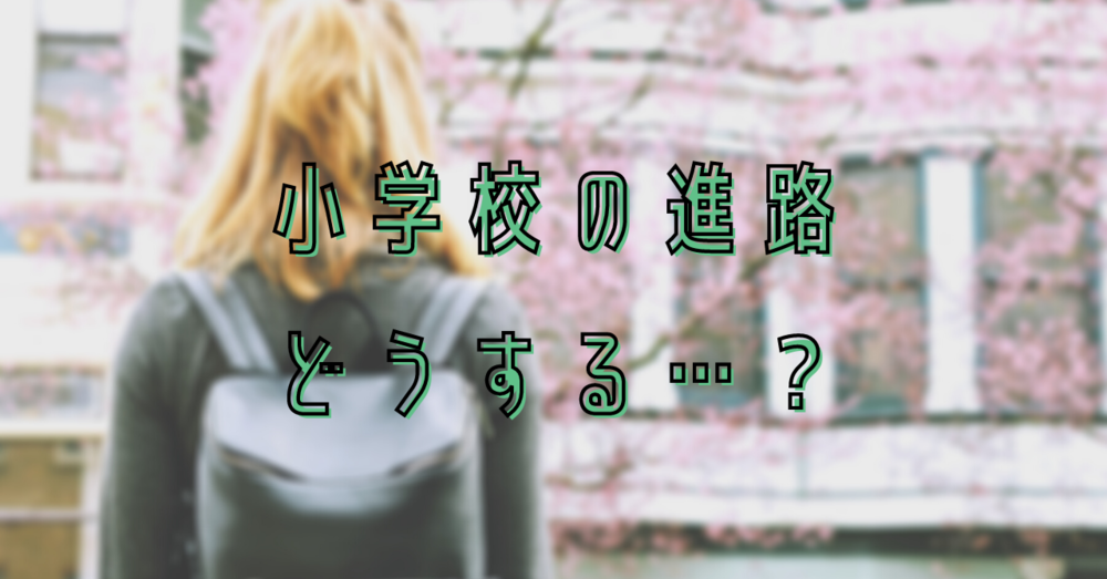 小学校の進路どうする？