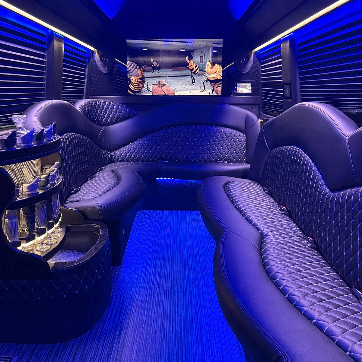 Sprinter Limo Concert Limo Interior 1