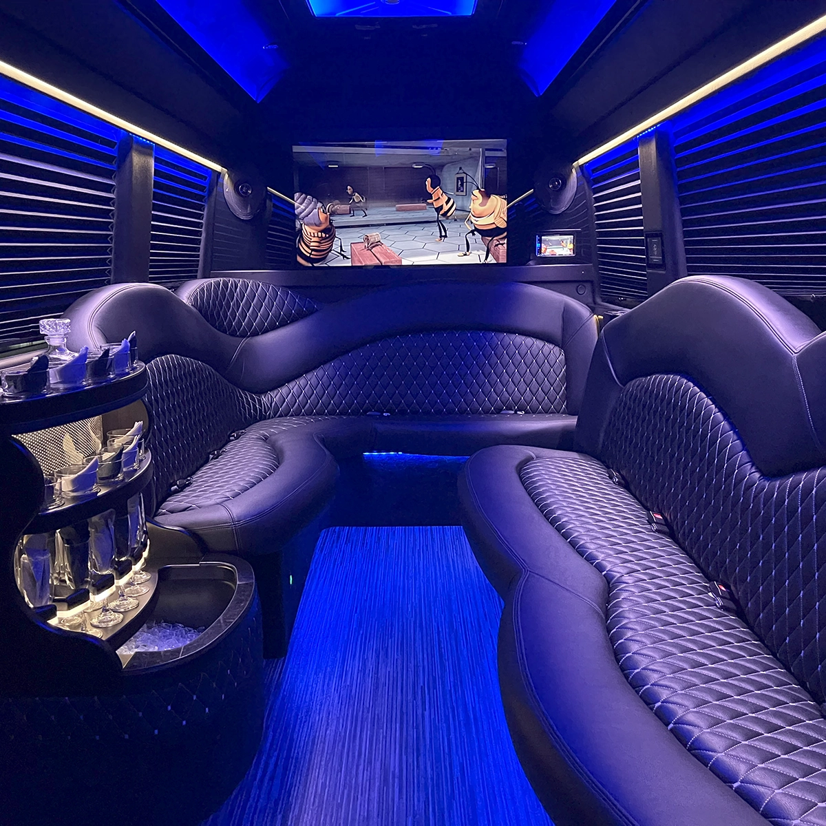 Sprinter Limo Concert Limo Interior 5