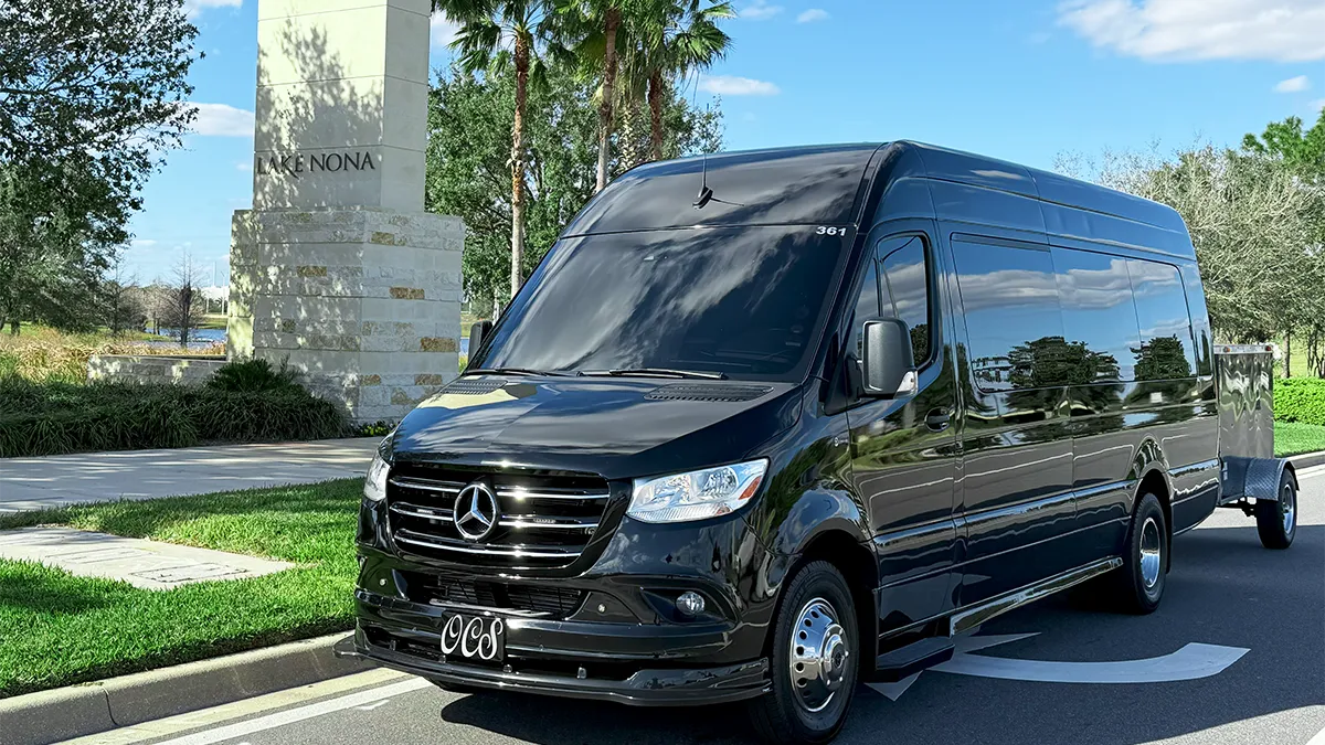 Sprinter Limousine with Luggage Trailer