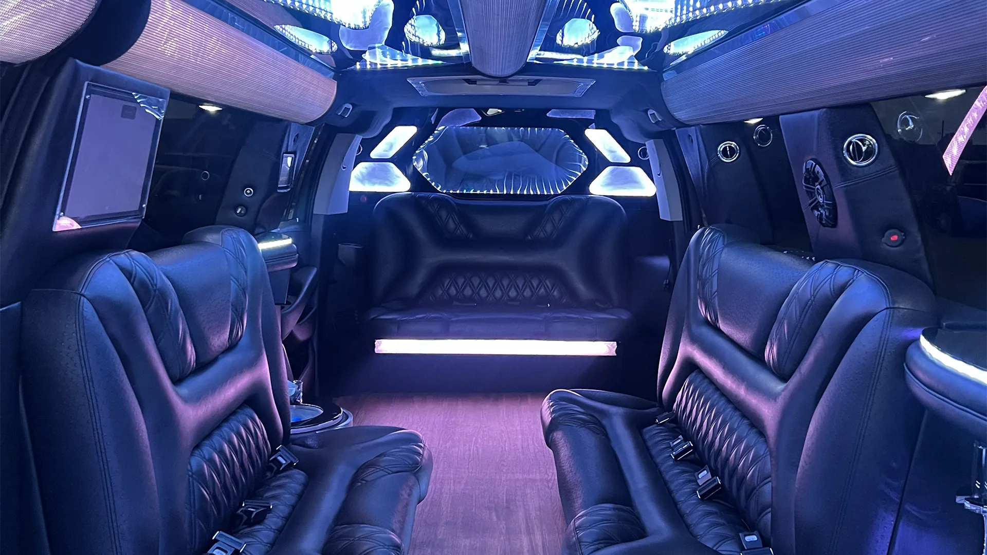 SUV Limousine interior in Orlando, FL