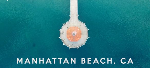 Manhattan beach from above, drone footage by Scott Macfarlane