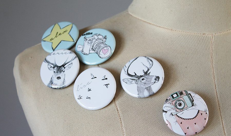 Badges - Orms Print Room and Framing and Homology DIY Project - Personalised Gift Ideas 2015