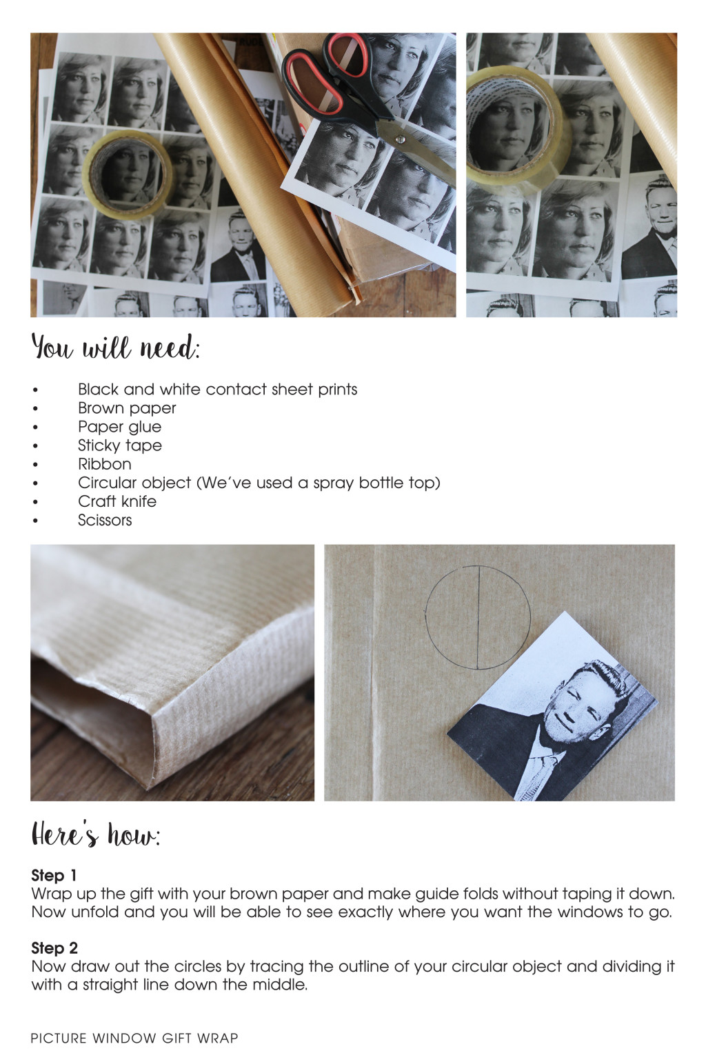 Gift Wrapping - Orms Print Room and Framing and Homology DIY Project - Personalised Gift Ideas 2015