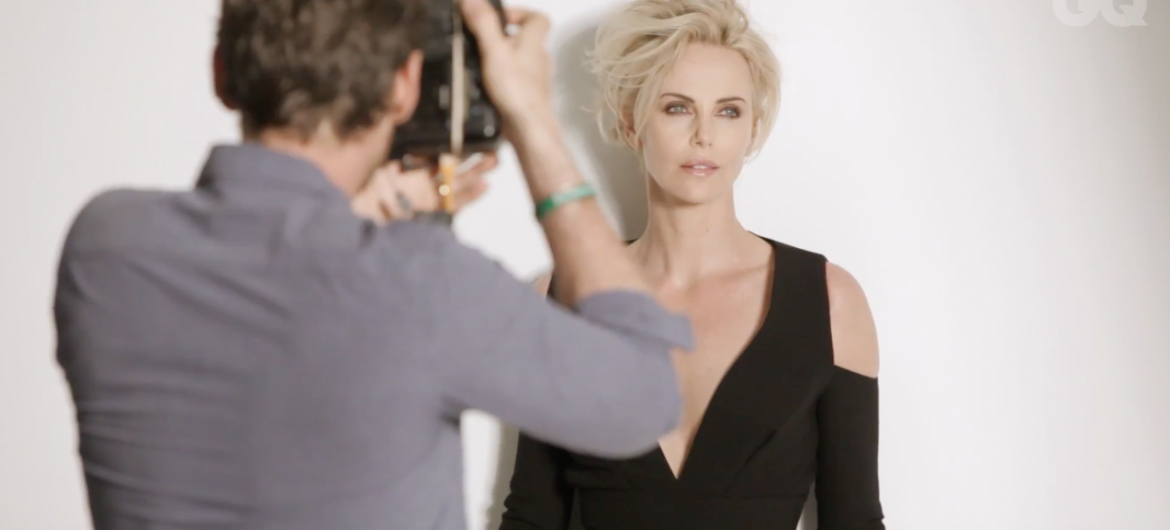 Watch Alexi Lubomirski shoot Charlize Theron for the cover of British GQ!