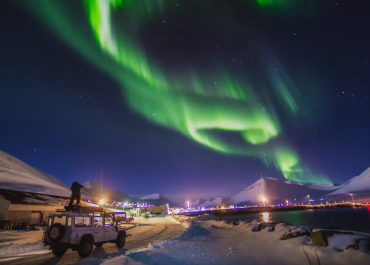 Capturing Surfers Under the Northern Lights