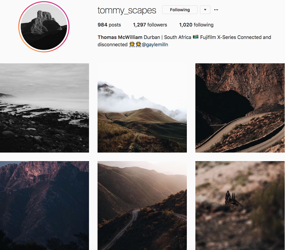 Thomas McWilliam, one of our 9 favourite SA instagrammers