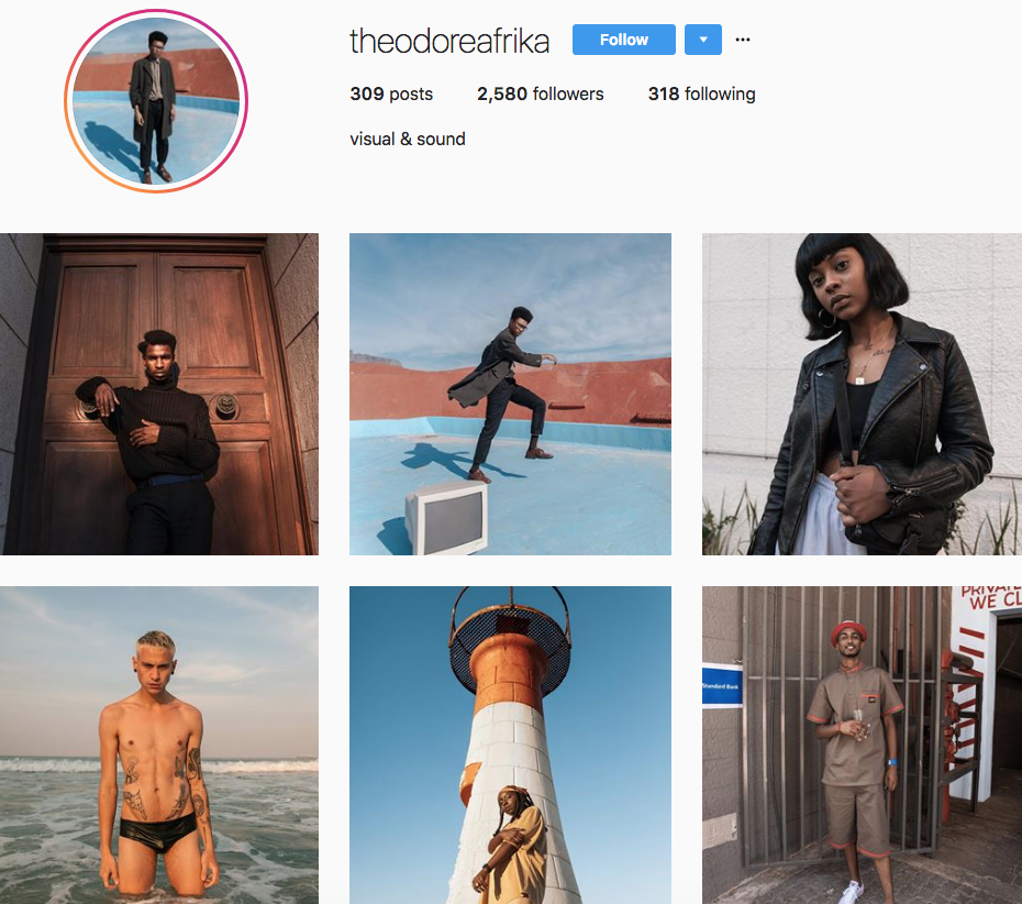 Theodore Afrika, one of our 9 favourite SA instagrammers