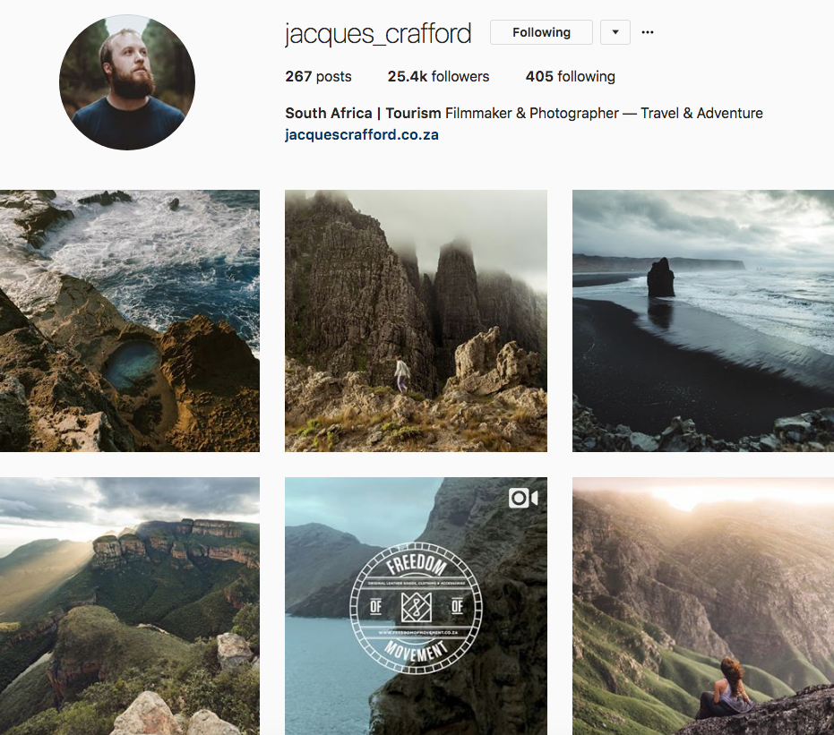 Jacques Crafford, one of our 9 favourite SA instagrammers