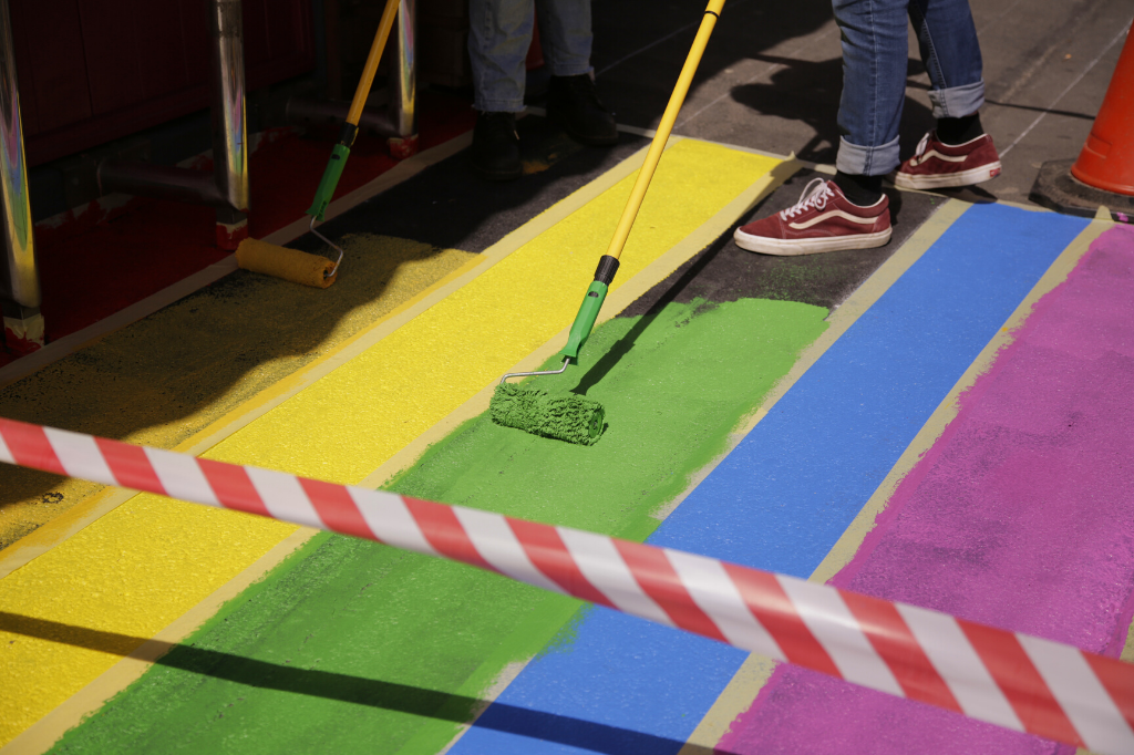 raptor room pridewalk painting