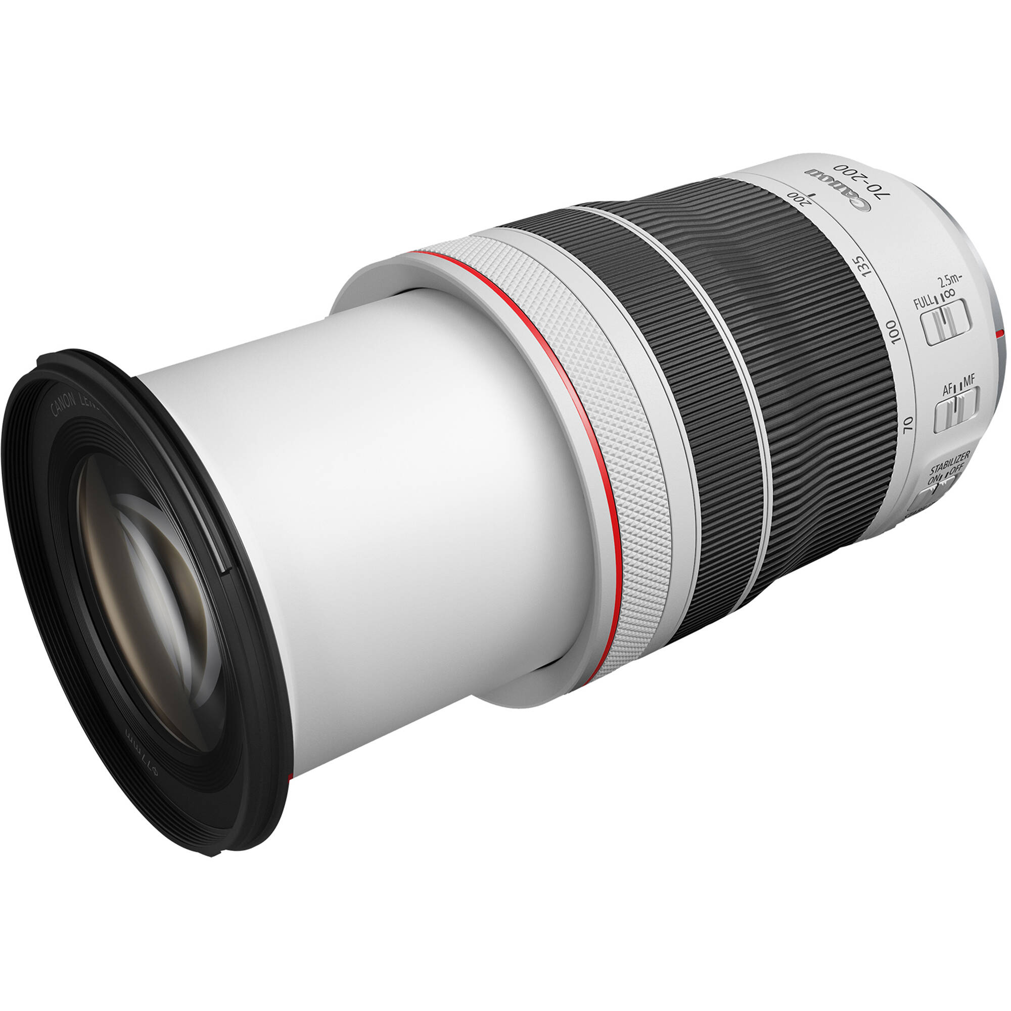 rf 70-200mm f4 lens fully extended