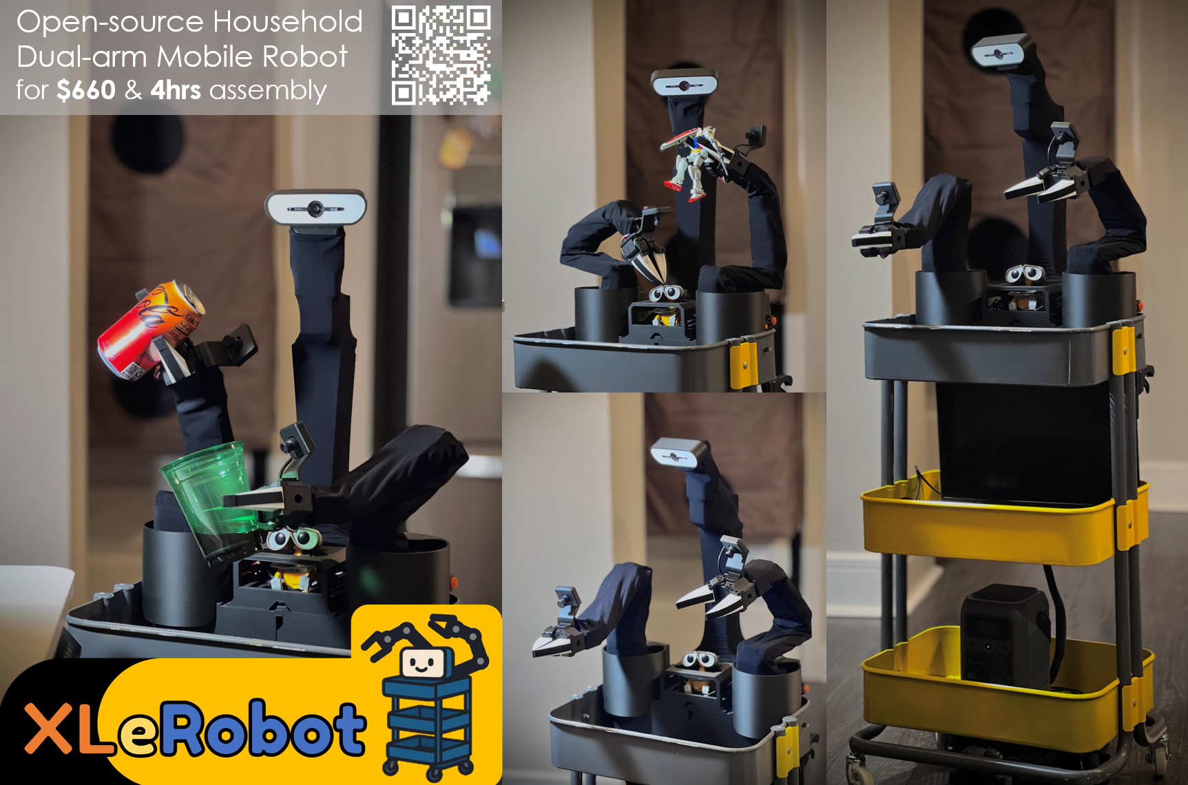 XLeRobot Dual-Arm Mobile Home Robot