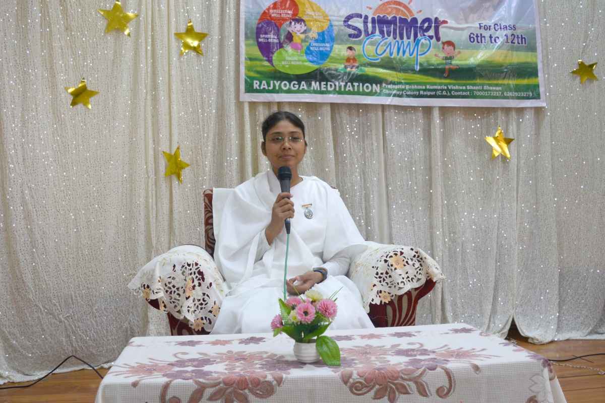 रायपुर: ब्रह्माकुमारीज समर कैम्प का दूसरा दिन- बच्चों ने जाना स्वस्थ जीवन जीने का तरीका