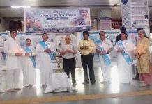 जबलपुर: रेलवे स्टेशन पर लगी व्यसन मुक्त चित्र प्रदर्शनीविश्व तंबाकू निषेध दिवस पर ब्रह्माकुमारीज़द्वारा भव्य संदेश रैली और चित्र प्रदर्शनी का आयोजन