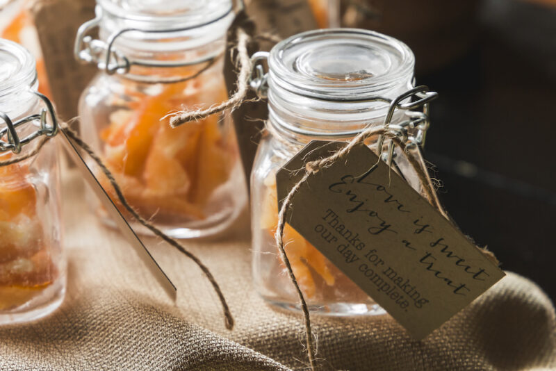 Osteria Via Stato Favors Candied Orange Peels