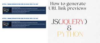How to create a URL preview link Python & JS