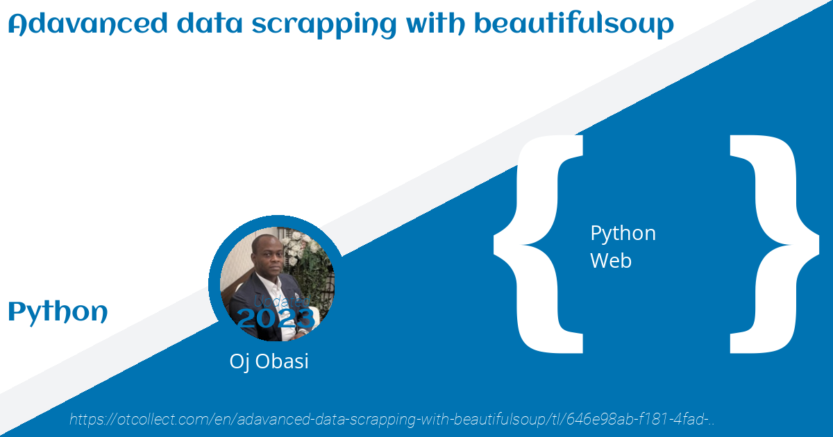 Adavanced Data Scrapping With Beautifulsoup