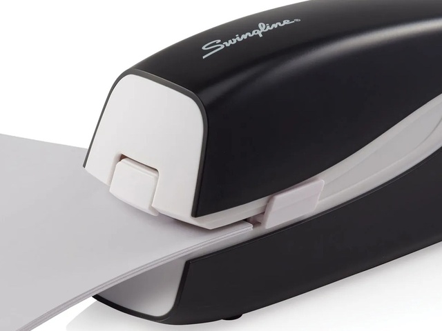 Swingline Optima 40 Desk Stapler, Silver/Black/Orange